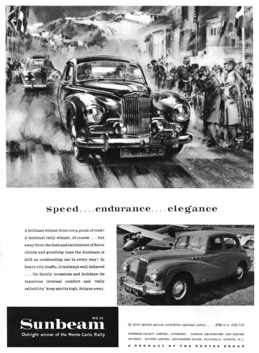 Framed Print : Sunbeam car advert Framed Print : Sunbeam car advert