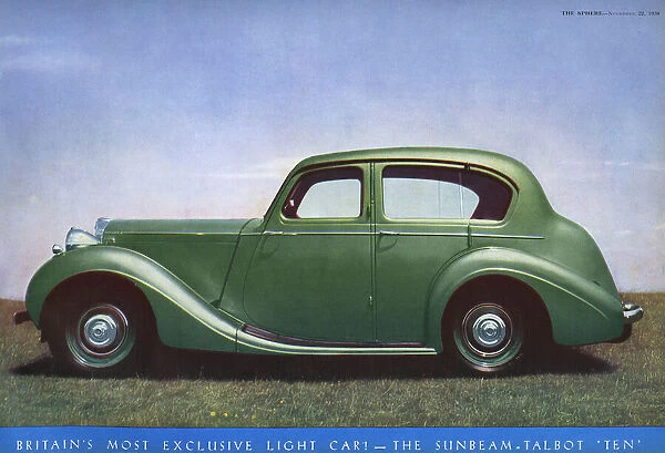 Sunbeam Talbot advertisement, 1939