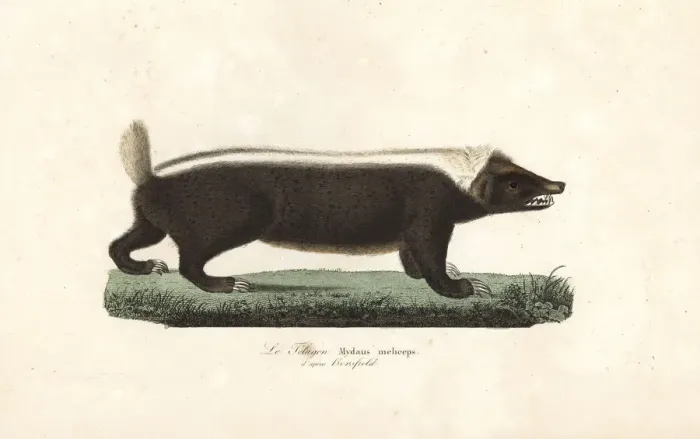 Framed Print : Sunda stink badger, Mydaus javanensis Framed Print : Sunda stink badger, Mydaus javanensis