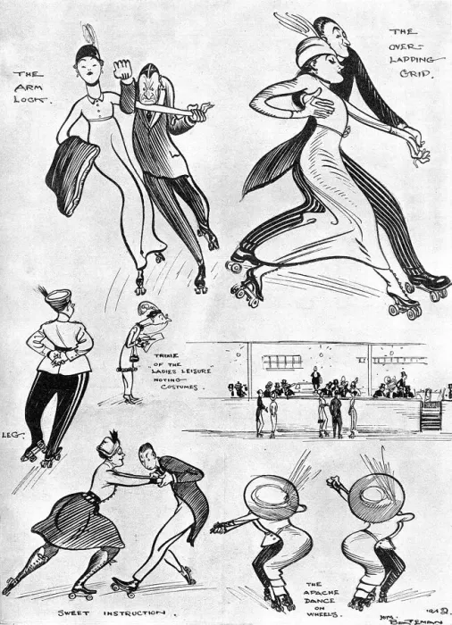 Framed Print : Sunday afternoon at Holland Park Rink by H. M. Bateman Framed Print : Sunday afternoon at Holland Park Rink by H. M. Bateman