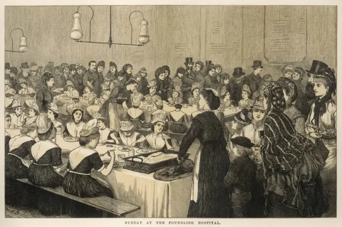 Framed Print : Sunday at the Foundling Hospital Framed Print : Sunday at the Foundling Hospital