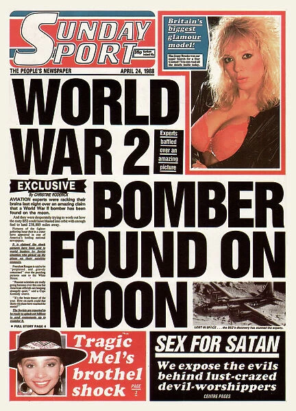 Sunday Sport - World War Two Bomber Found on Moon