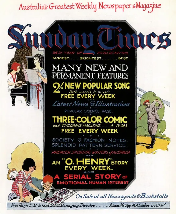 Framed Print : Sunday Times Advertisement Framed Print : Sunday Times Advertisement
