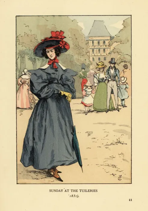 Framed Print : Sunday at the Tuileries, 1831 Framed Print : Sunday at the Tuileries, 1831