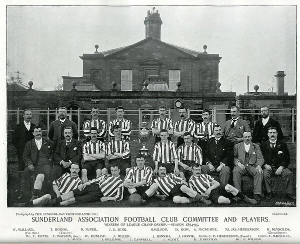 v Everton 1894/95 The Sunderland AFC Collection 