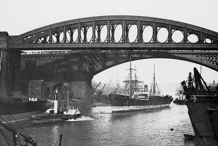 Framed Print : Sunderland Bridges Victorian period Framed Print : Sunderland Bridges Victorian period