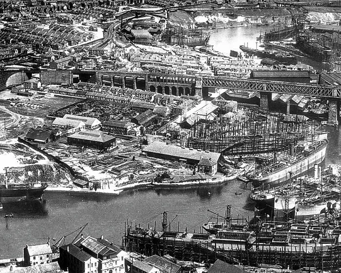 Framed Print : Sunderland ship yards probably 1920s Framed Print : Sunderland ship yards probably 1920s