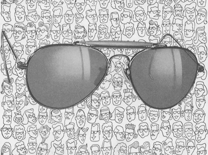 Framed Print : Sunglasses and People Date: 1950 Framed Print : Sunglasses and People Date: 1950