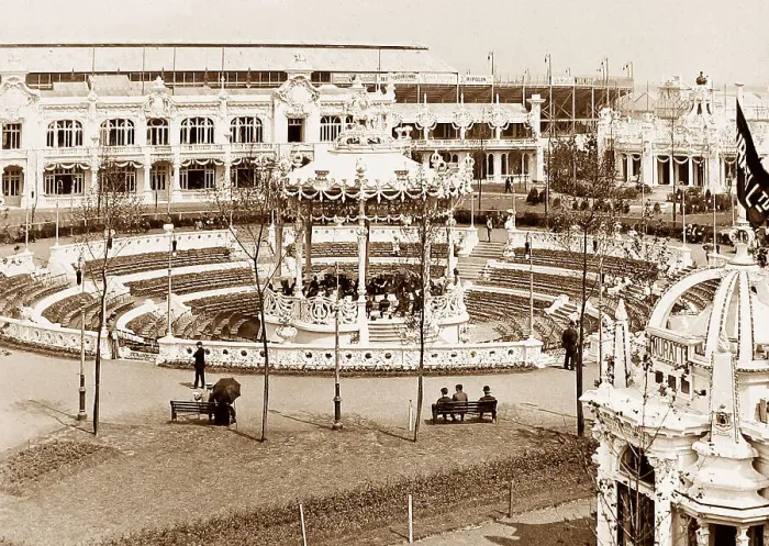 Framed Print : Sunken Bandstand, Franco British White City Exhibition Framed Print : Sunken Bandstand, Franco British White City Exhibition