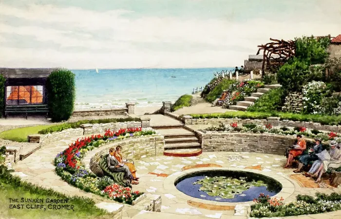 Framed Print : Sunken Garden, East Cliff, Cromer, Norfolk Framed Print : Sunken Garden, East Cliff, Cromer, Norfolk