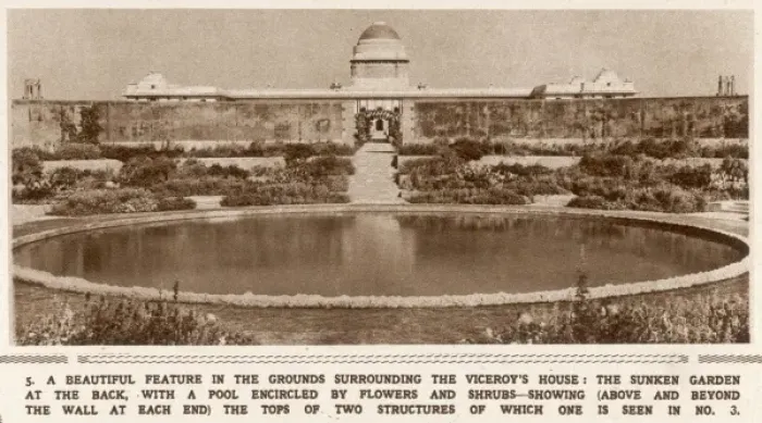 Framed Print : Sunken garden of the Viceroys house in New Delhi, India Framed Print : Sunken garden of the Viceroys house in New Delhi, India