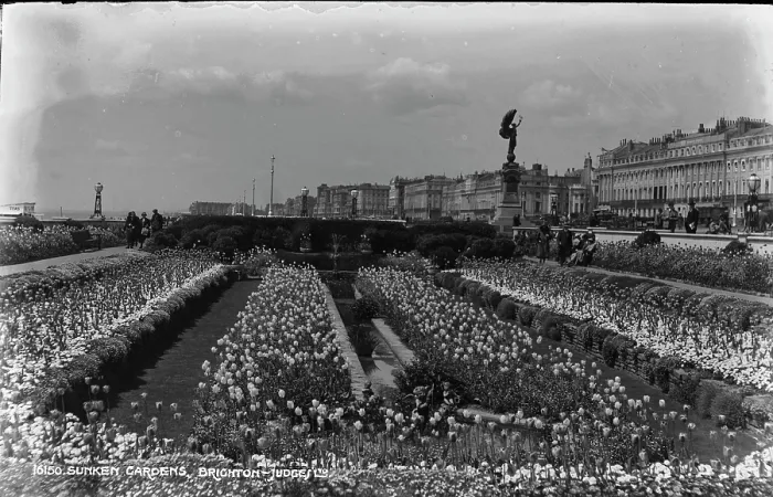 Framed Print : Sunken Gardens in Brighton Framed Print : Sunken Gardens in Brighton