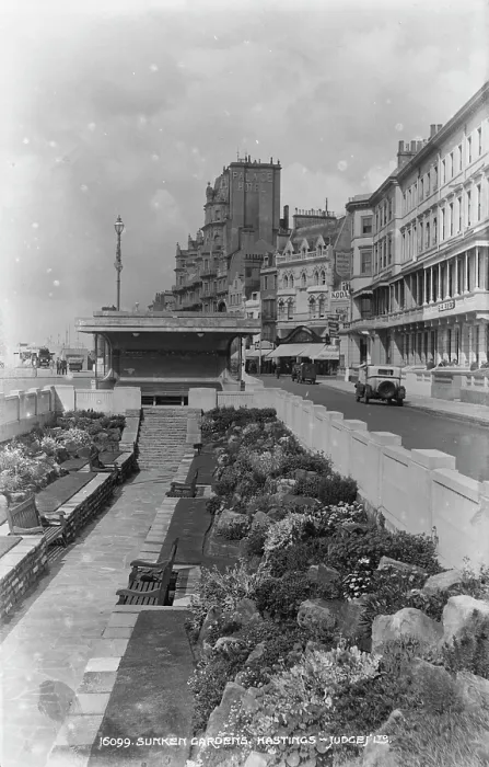 Framed Print : Sunken Gardens in Hastings