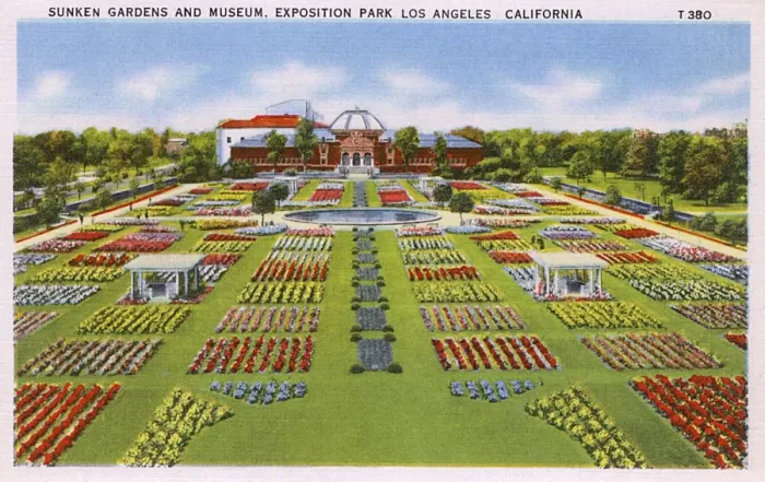 Framed Print : Sunken Gardens and Museum, Los Angeles, California, USA Framed Print : Sunken Gardens and Museum, Los Angeles, California, USA