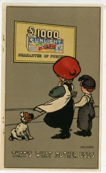 Framed Print : Sunlight Soap advertising insert Framed Print : Sunlight Soap advertising insert