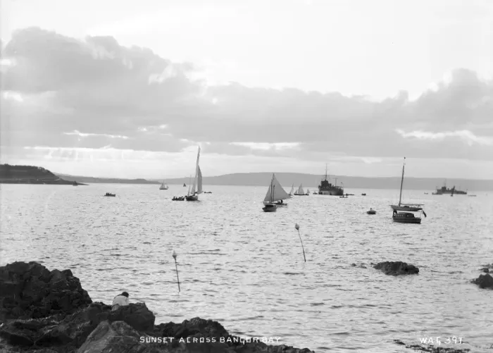 Framed Print : Sunset Across Bangor Bay Framed Print : Sunset Across Bangor Bay