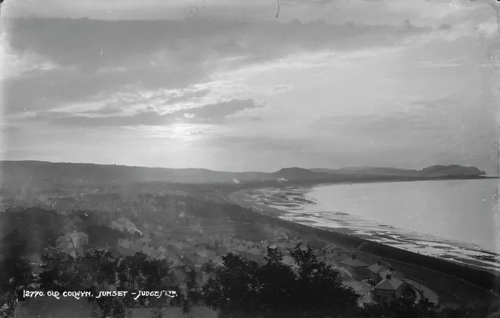 Framed Print : Sunset Over Old Colwyn Framed Print : Sunset Over Old Colwyn