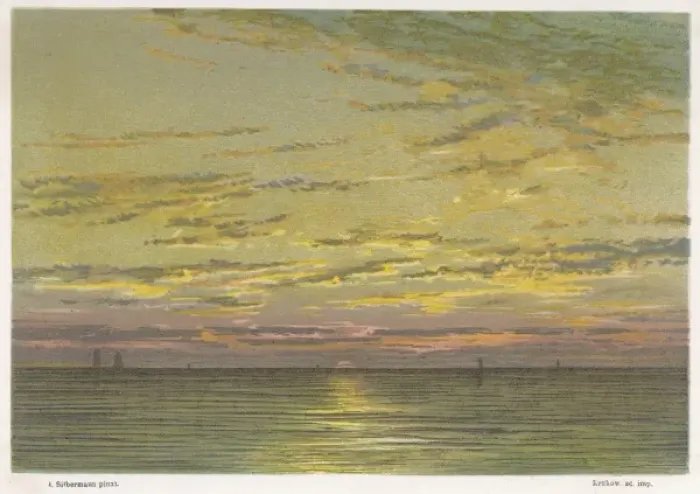 Framed Print : Sunset at Sea 1888 Framed Print : Sunset at Sea 1888