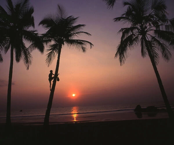 Sunset on the sea, Agonda Beach, Goa, India