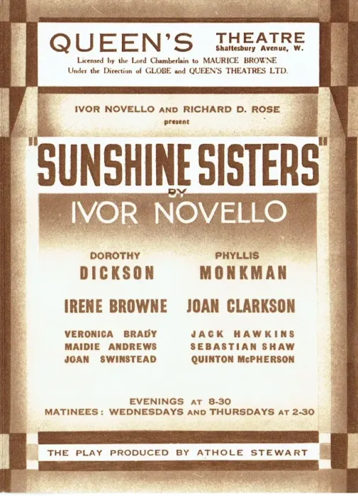 Framed Print : The Sunshine Sisters by Ivor Novello and Richard D Rose Framed Print : The Sunshine Sisters by Ivor Novello and Richard D Rose