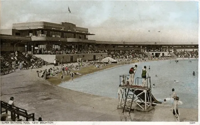 Framed Print : Super Bathing Pool, New Brighton, Lancashire Framed Print : Super Bathing Pool, New Brighton, Lancashire