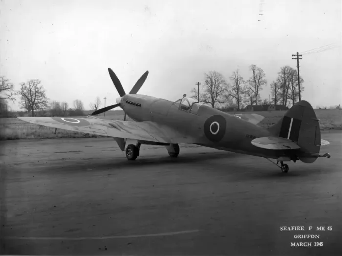 Framed Print : Supermarine Seafire F45 LA432 March 1945 Framed Print : Supermarine Seafire F45 LA432 March 1945