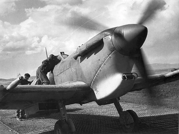 Supermarine Spitfire fitted with a tropical filter