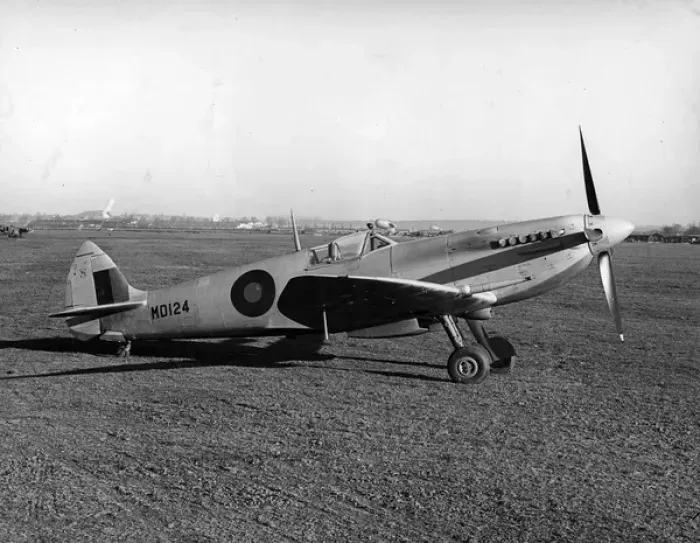 Framed Print : Supermarine Spitfire VII MD124 Framed Print : Supermarine Spitfire VII MD124