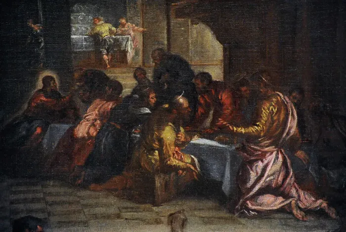 Framed Print : The Last Supper, by Velazquez (copy of Tintoretto) Framed Print : The Last Supper, by Velazquez (copy of Tintoretto)