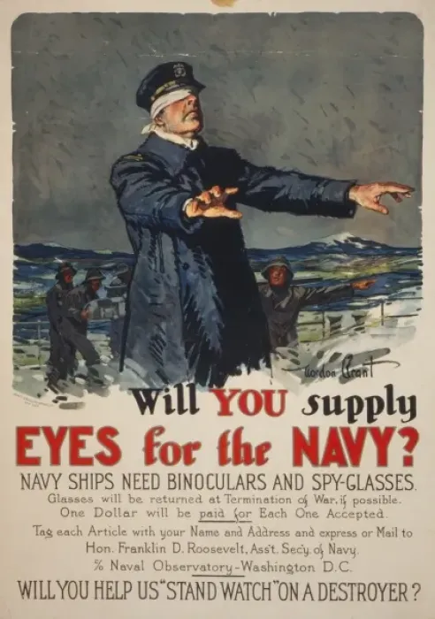 Framed Print : Will you supply eyes for the Navy? Navy ships need binocular Framed Print : Will you supply eyes for the Navy? Navy ships need binocular