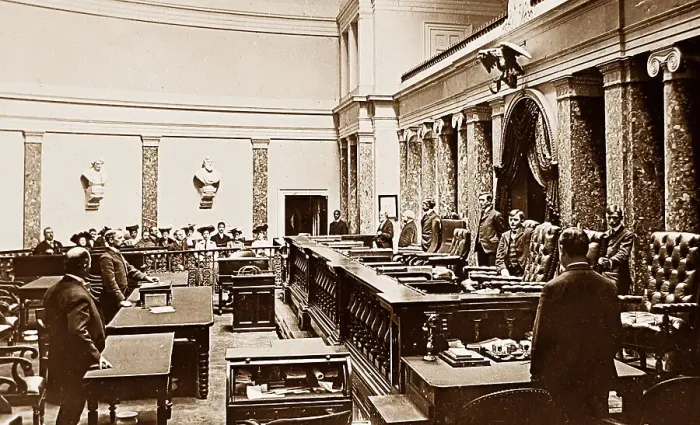Framed Print : Supreme Court Room United States Capitol USA early 1900s Framed Print : Supreme Court Room United States Capitol USA early 1900s