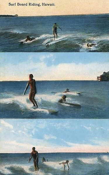 Surfing scenes, Hawaii, USA