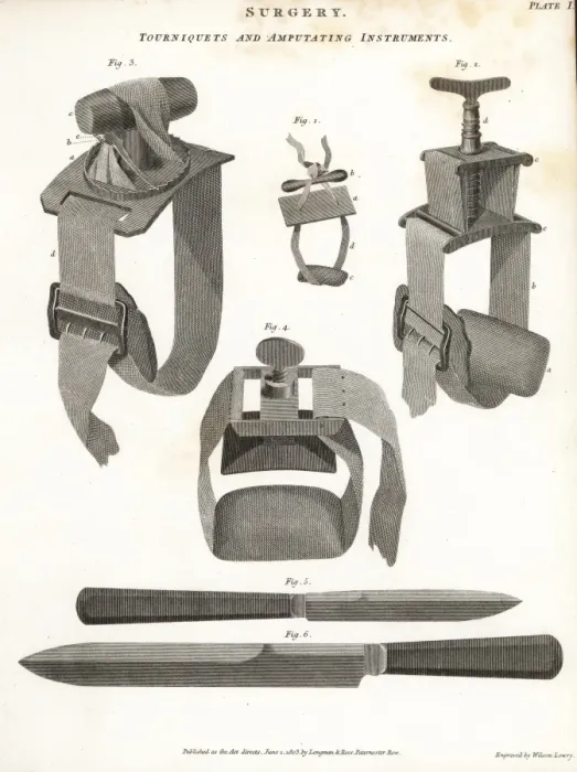 Framed Print : Surgical equipment from the 19th century
