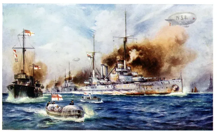 Framed Print : Surrender of German fleet, WW1 Framed Print : Surrender of German fleet, WW1