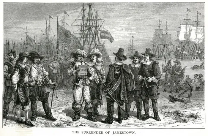 Framed Print : The Surrender of Jamestown Framed Print : The Surrender of Jamestown