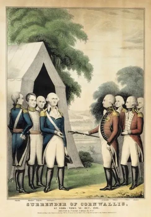 Framed Print : Surrender of Lord Cornwallis Framed Print : Surrender of Lord Cornwallis