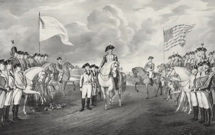 Framed Print : Surrender of Lord Cornwallis at Yorktown Va. Oct. 19th. 1781 Framed Print : Surrender of Lord Cornwallis at Yorktown Va. Oct. 19th. 1781