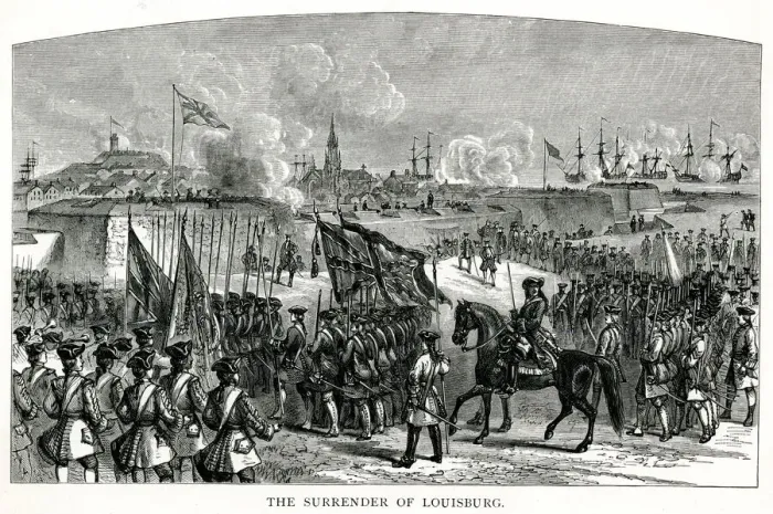 Framed Print : The Surrender of Louisbourg