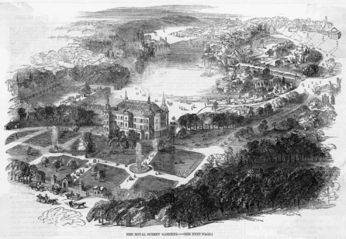 Framed Print : Surrey Gardens Framed Print : Surrey Gardens