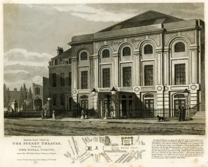 Framed Print : Surrey Theatre, Great Surrey Street, London Framed Print : Surrey Theatre, Great Surrey Street, London
