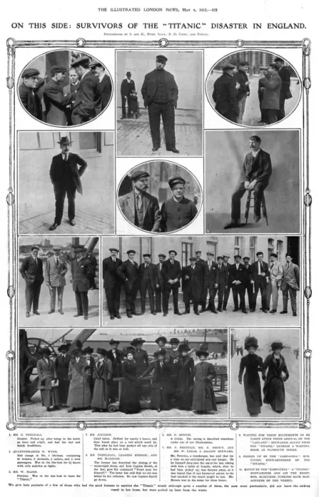 Framed Print : Survivors of the Titanic disaster Framed Print : Survivors of the Titanic disaster