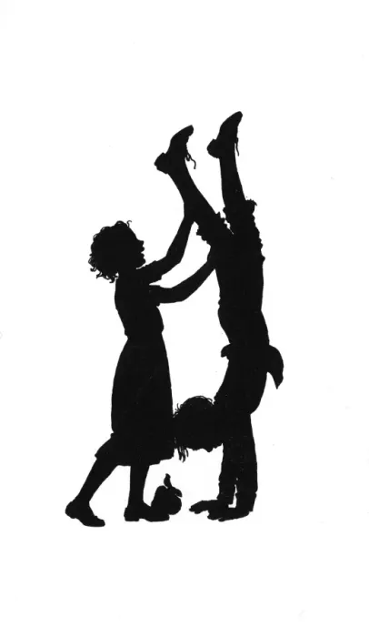Framed Print : Susan helps Dunderpate walk on his hands Framed Print : Susan helps Dunderpate walk on his hands