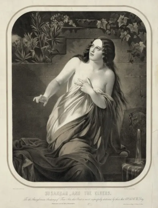 Framed Print : Susannah, and the elders Framed Print : Susannah, and the elders