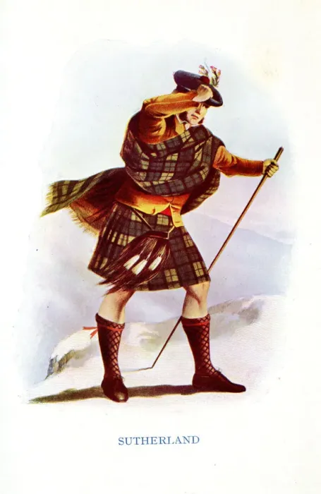 Framed Print : Sutherland, Traditional Scottish Clan Costume Framed Print : Sutherland, Traditional Scottish Clan Costume