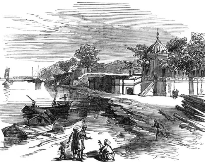 Framed Print : Suttee Chowrah Ghaut, 1860 Framed Print : Suttee Chowrah Ghaut, 1860