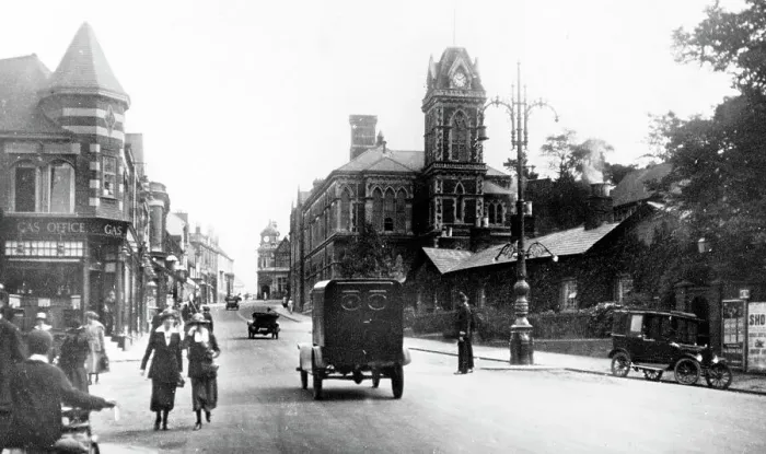 Framed Print : Sutton Coldfield Mill Street probably 1920s Framed Print : Sutton Coldfield Mill Street probably 1920s