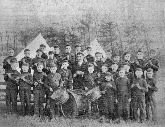 Framed Print : Swansea Boys Camp Band, Oxwich Framed Print : Swansea Boys Camp Band, Oxwich