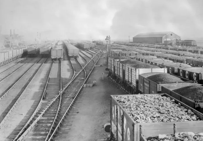 Framed Print : Swansea main railway sidings, Glamorgan, South Wales Framed Print : Swansea main railway sidings, Glamorgan, South Wales