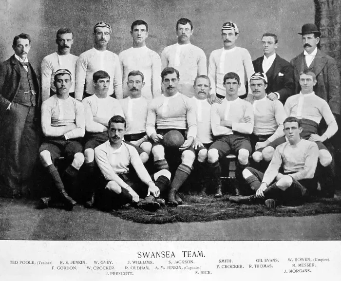 Framed Print : Swansea Rugby Team in the 1890s Framed Print : Swansea Rugby Team in the 1890s