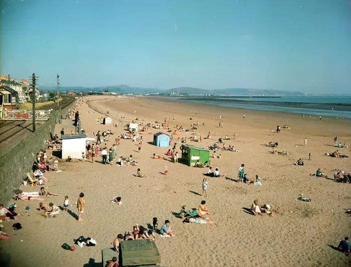Framed Print : Swansea - The sands and bay Framed Print : Swansea - The sands and bay